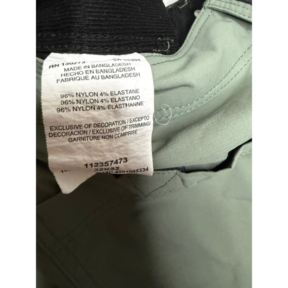 Wrangler ATG All Terrain Gear Mens Green Hiking Pants 32x32 Belted Articulated - Picture 8 of 8